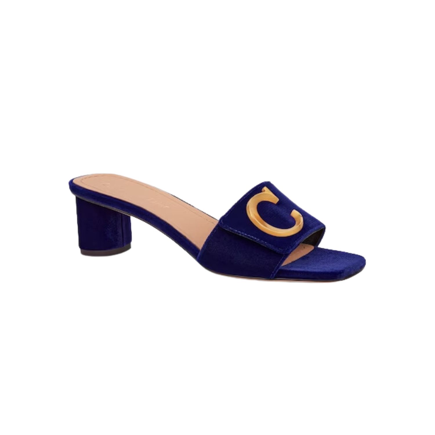 Christian Dior C’Est Dior Heeled Slide Cobalt Blue For Women KCQ886VEV_S22B