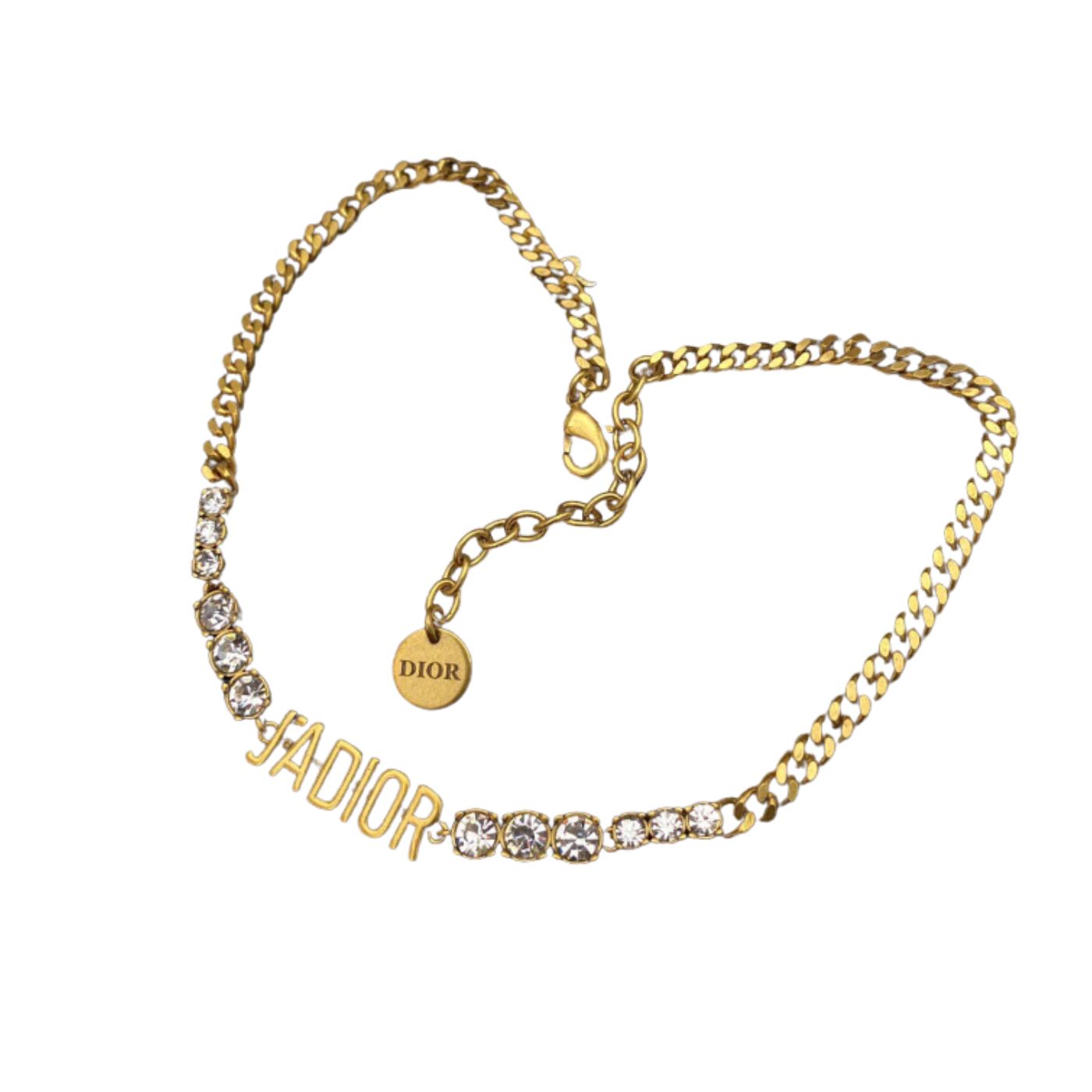 Christian Dior Chain Necklace Gold For Women