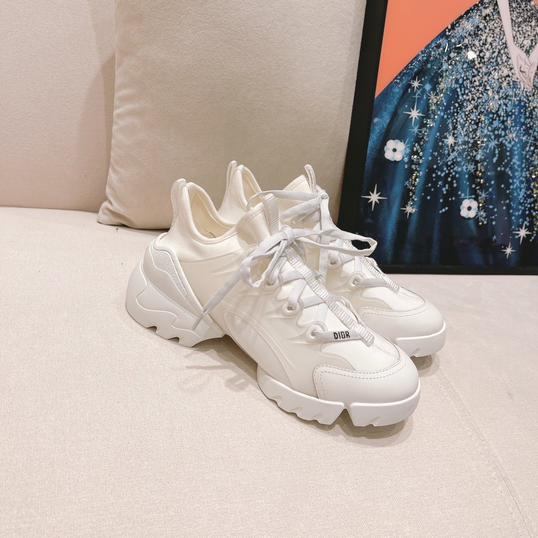 Christian Dior D-Connect Sneaker Technical Fabric White For Women CD KCK222NGG_S10W