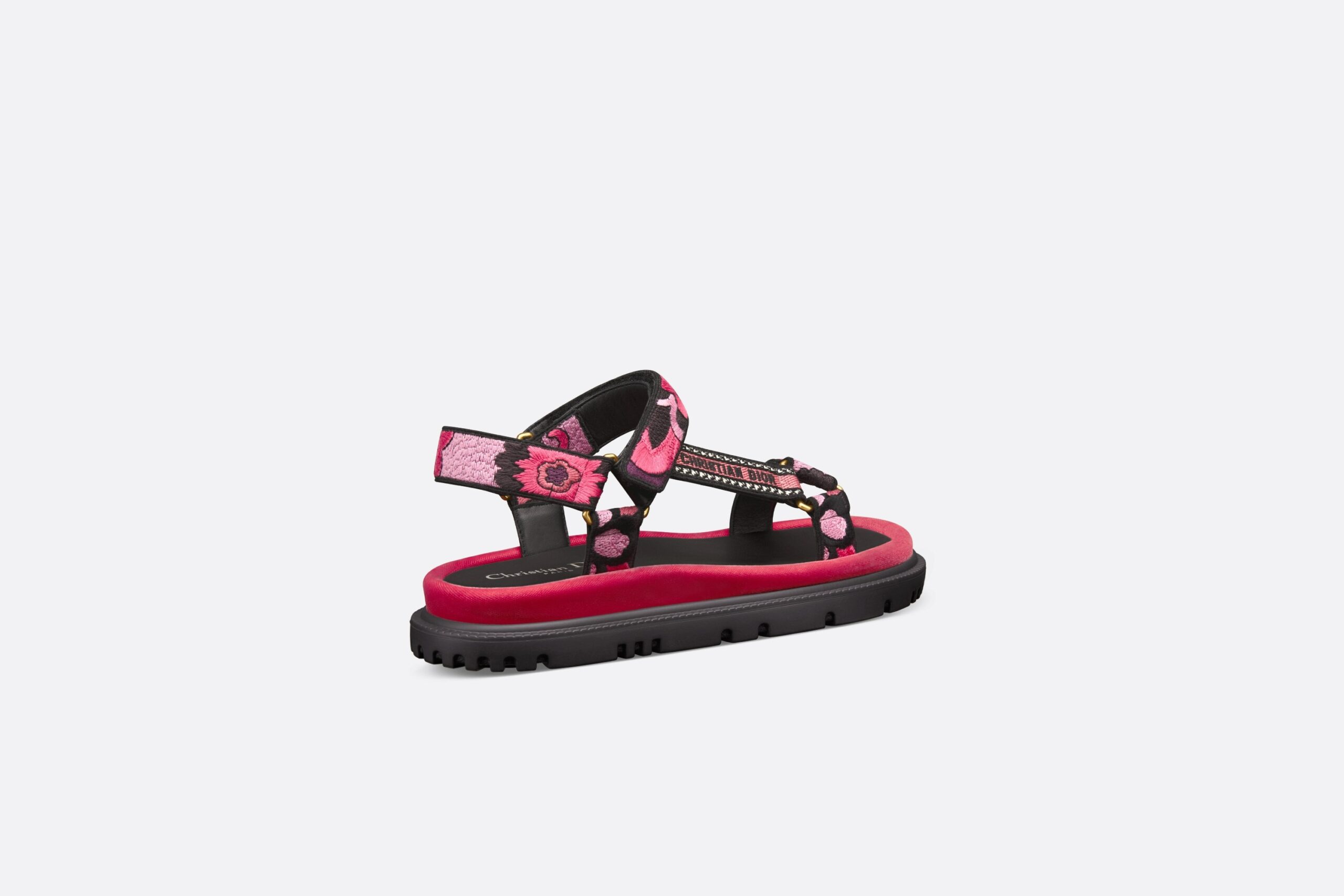 Christian Dior D-Wave Sandal Pink Multicolor For Women KCQ903COM_S67P