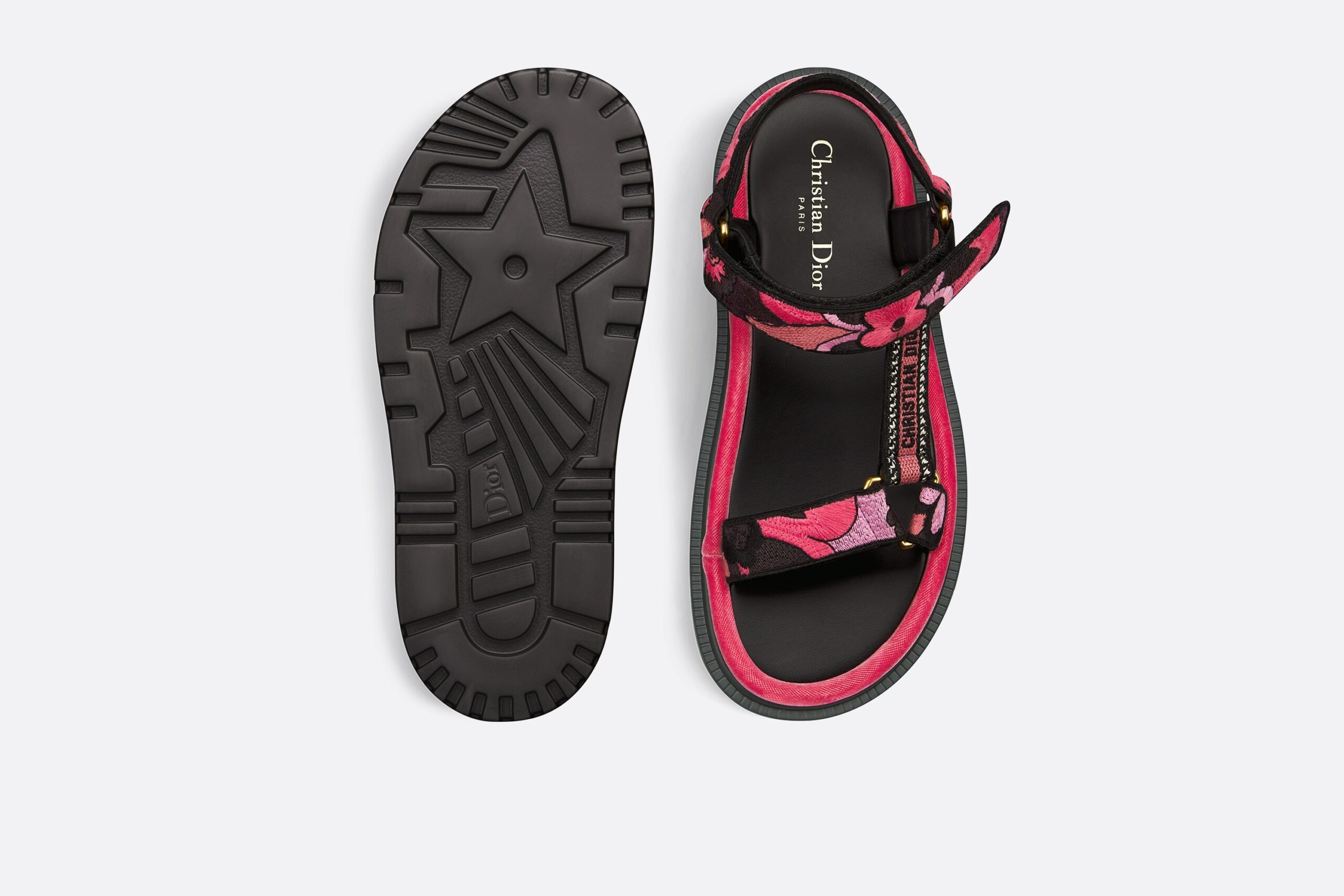 Christian Dior D-Wave Sandal Pink Multicolor For Women KCQ903COM_S67P