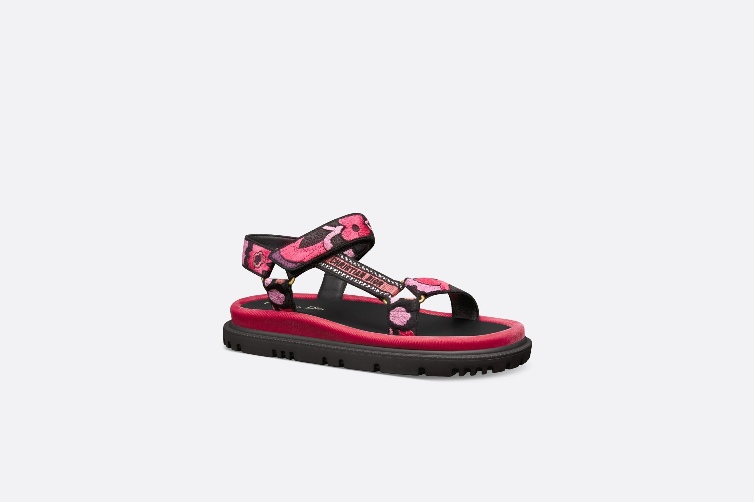 Christian Dior D-Wave Sandal Pink Multicolor For Women KCQ903COM_S67P