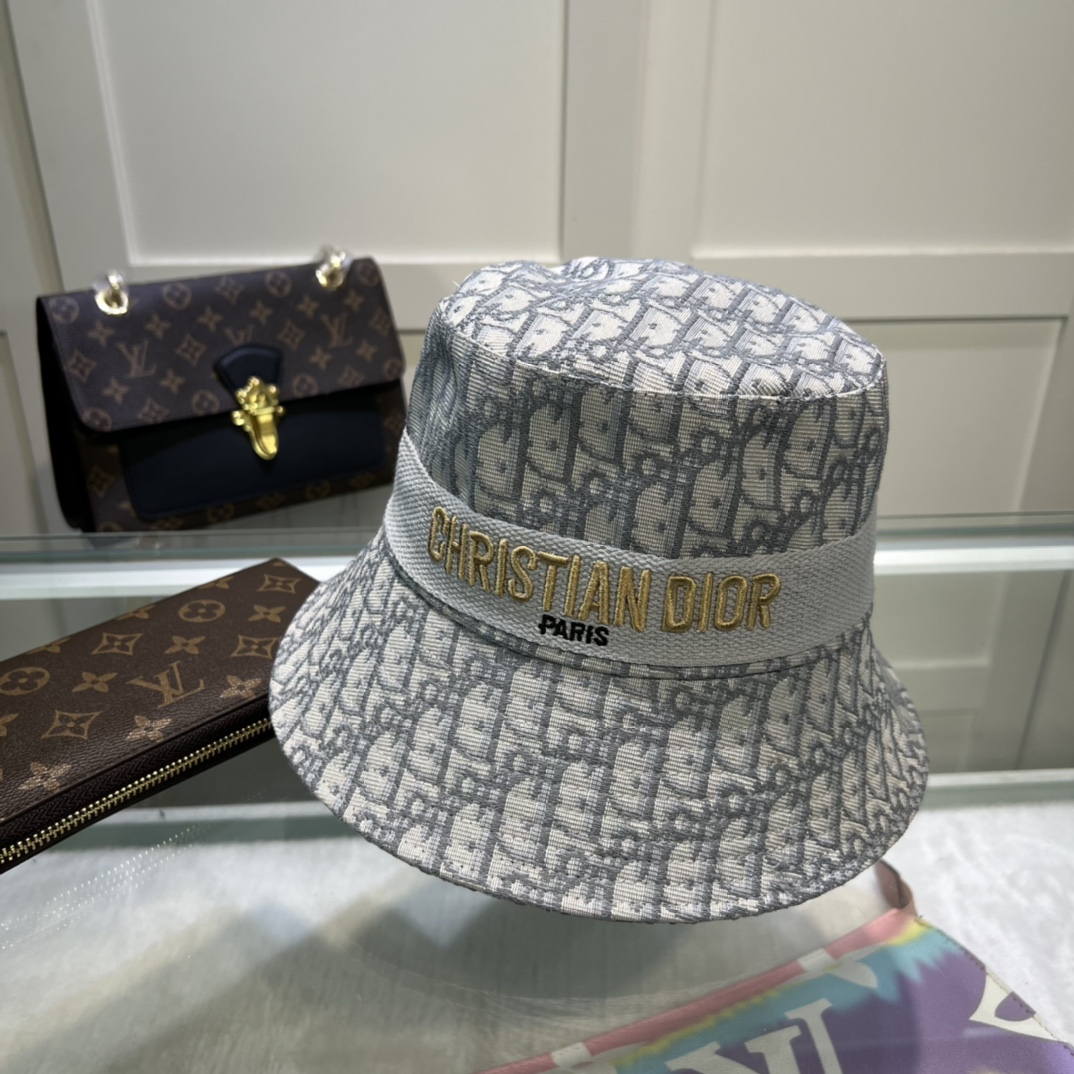 Christian Dior Dioresort Big Brim Hat Grey Hat