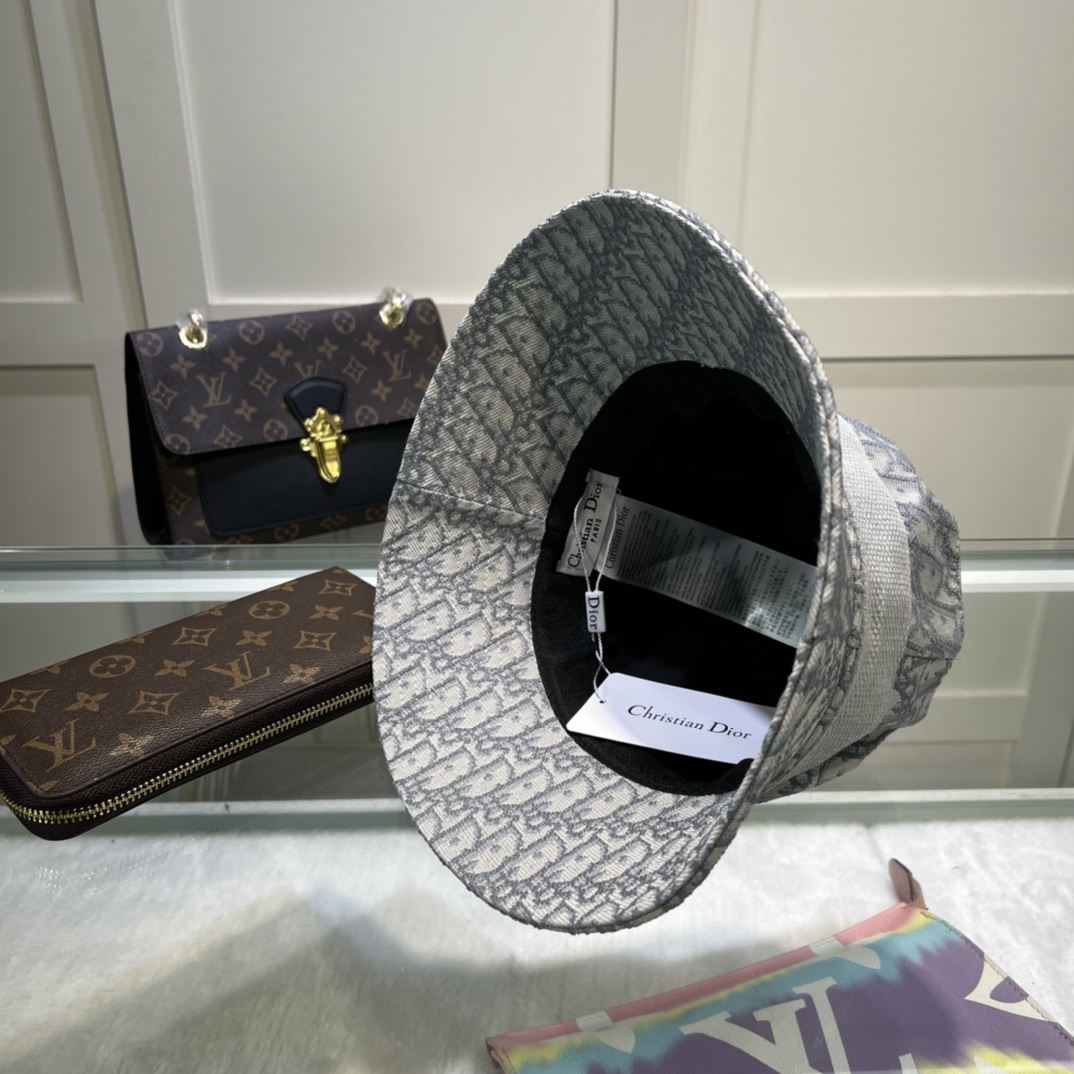 Christian Dior Dioresort Big Brim Hat Grey Hat