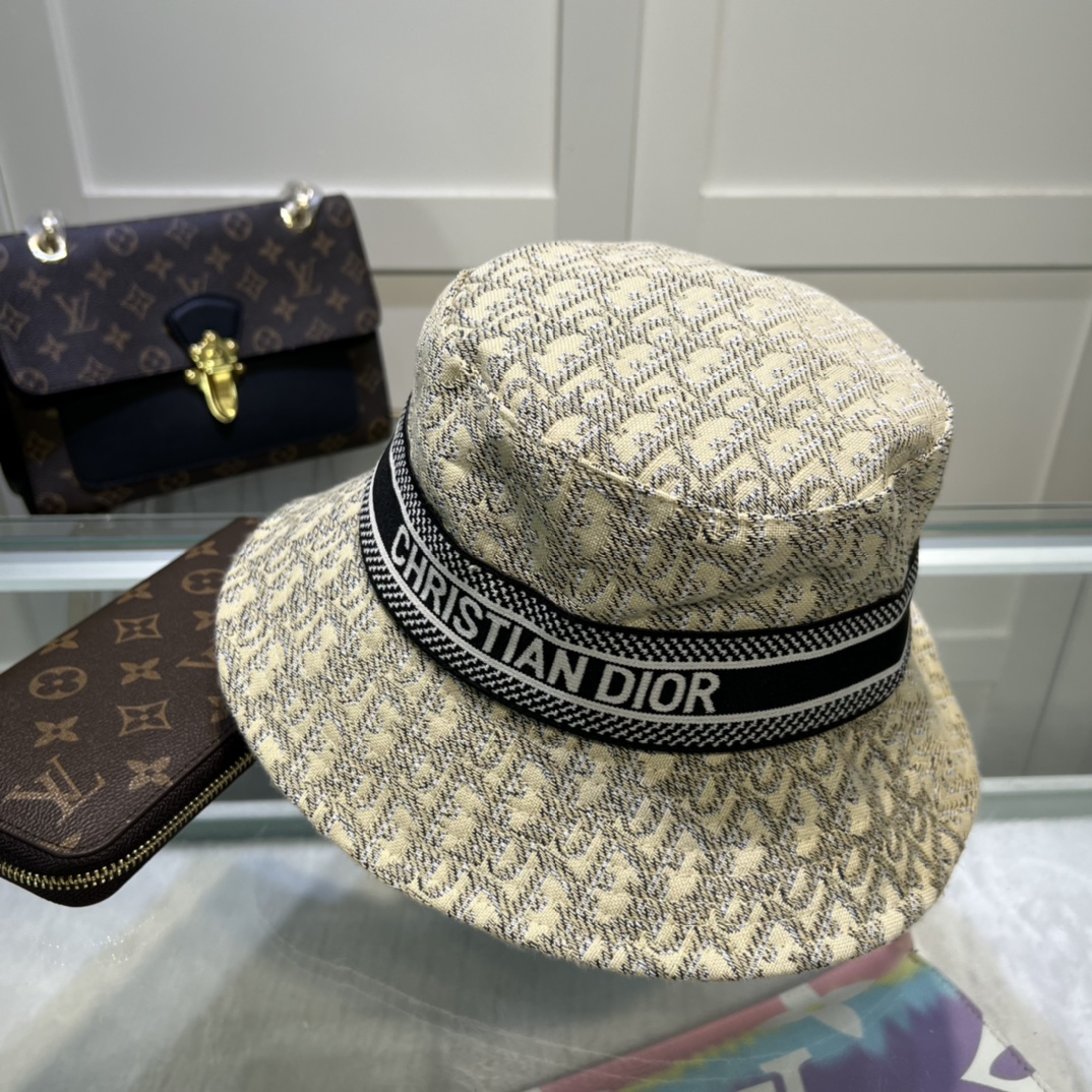 Christian Dior Dioresort Small Brim Hat Beige Hat