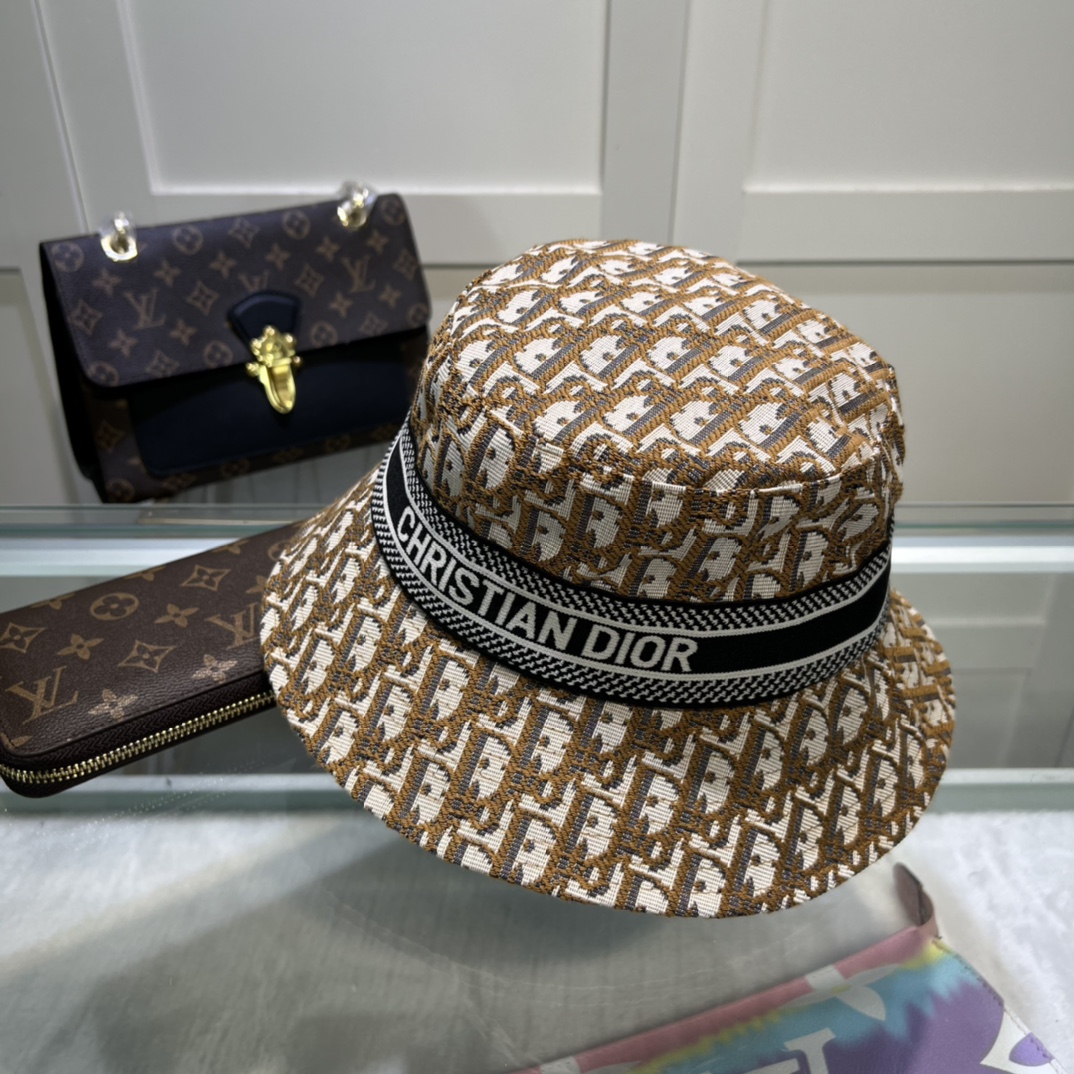 Christian Dior Dioresort Small Brim Hat Brown Hat