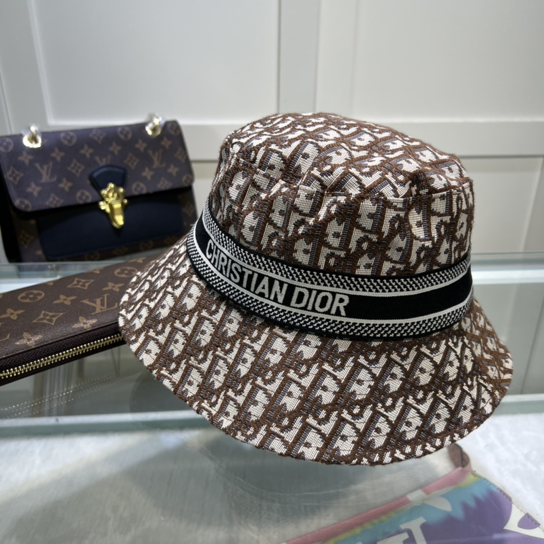 Christian Dior Dioresort Small Brim Hat Brown Hat