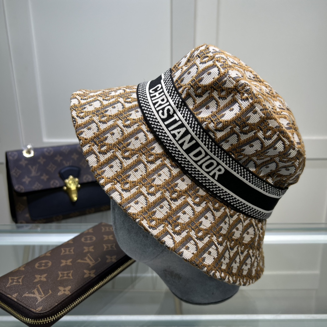 Christian Dior Dioresort Small Brim Hat Brown Hat