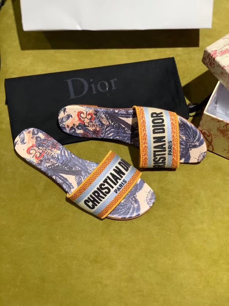 Christian Dior Dway Slide Multi Color For Women CD