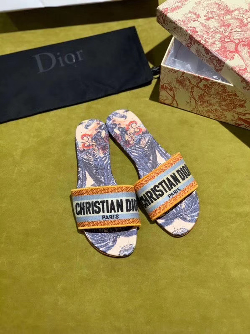 Christian Dior Dway Slide Multi Color For Women CD