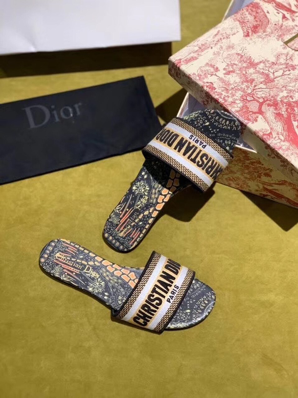 Christian Dior Dway Slide Multi Color For Women CD