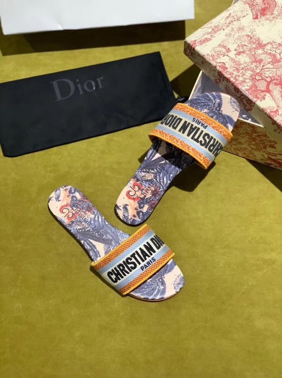 Christian Dior Dway Slide Multi Color For Women CD