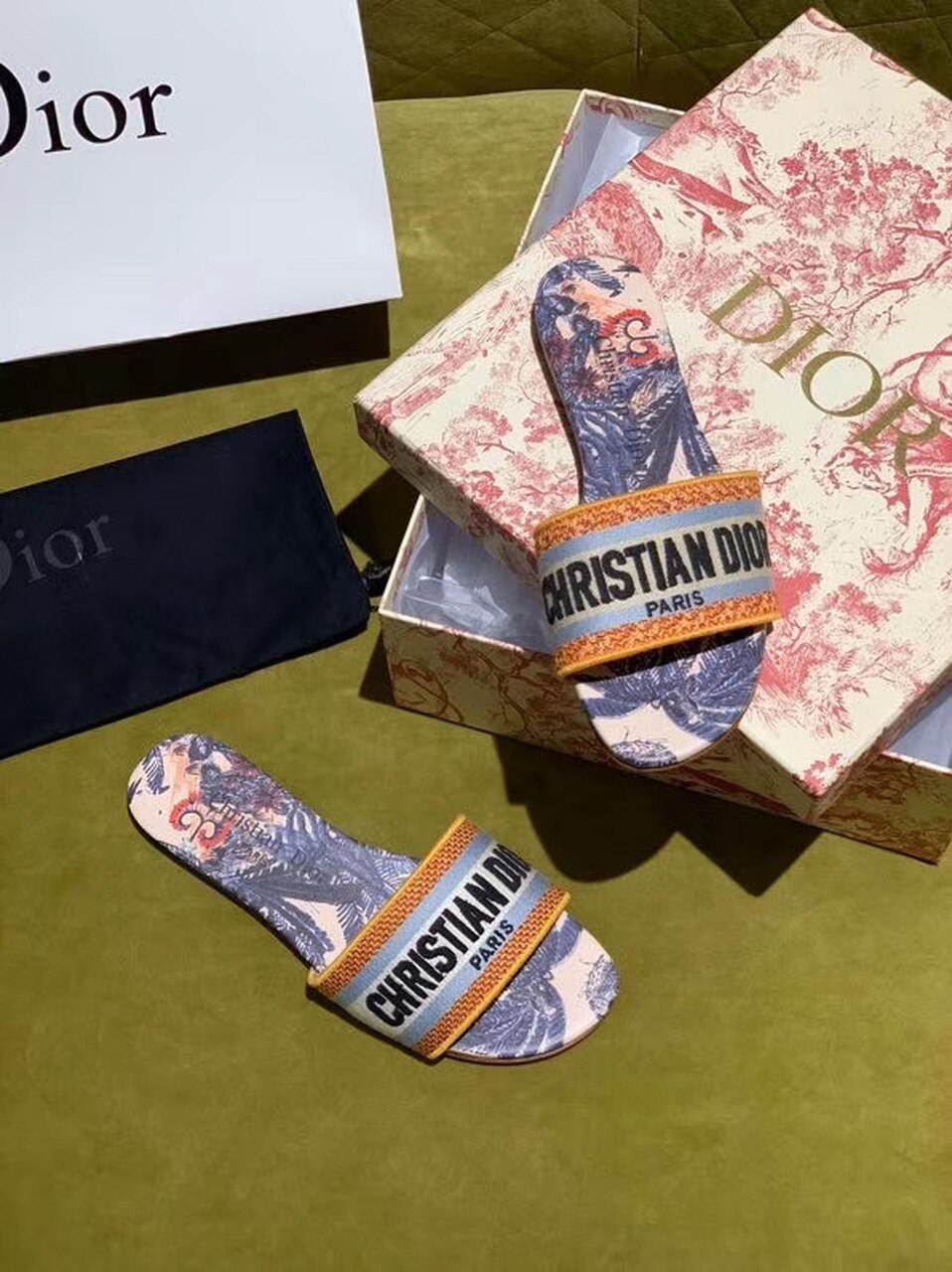 Christian Dior Dway Slide Multi Color For Women CD