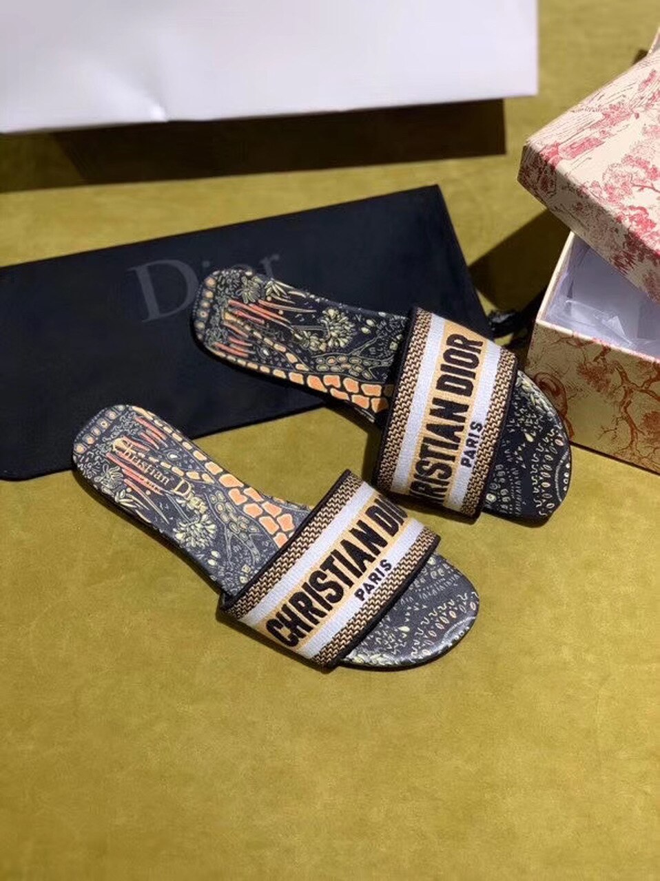 Christian Dior Dway Slide Multi Color For Women CD