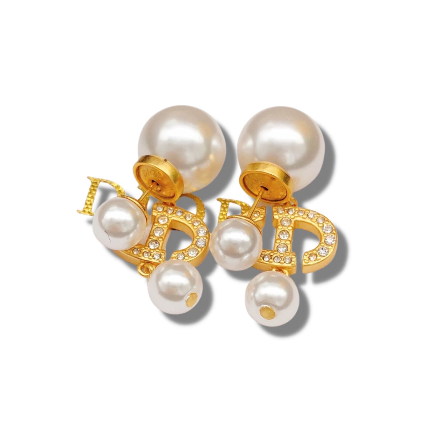 Christian Dior Earrings Gold For Women