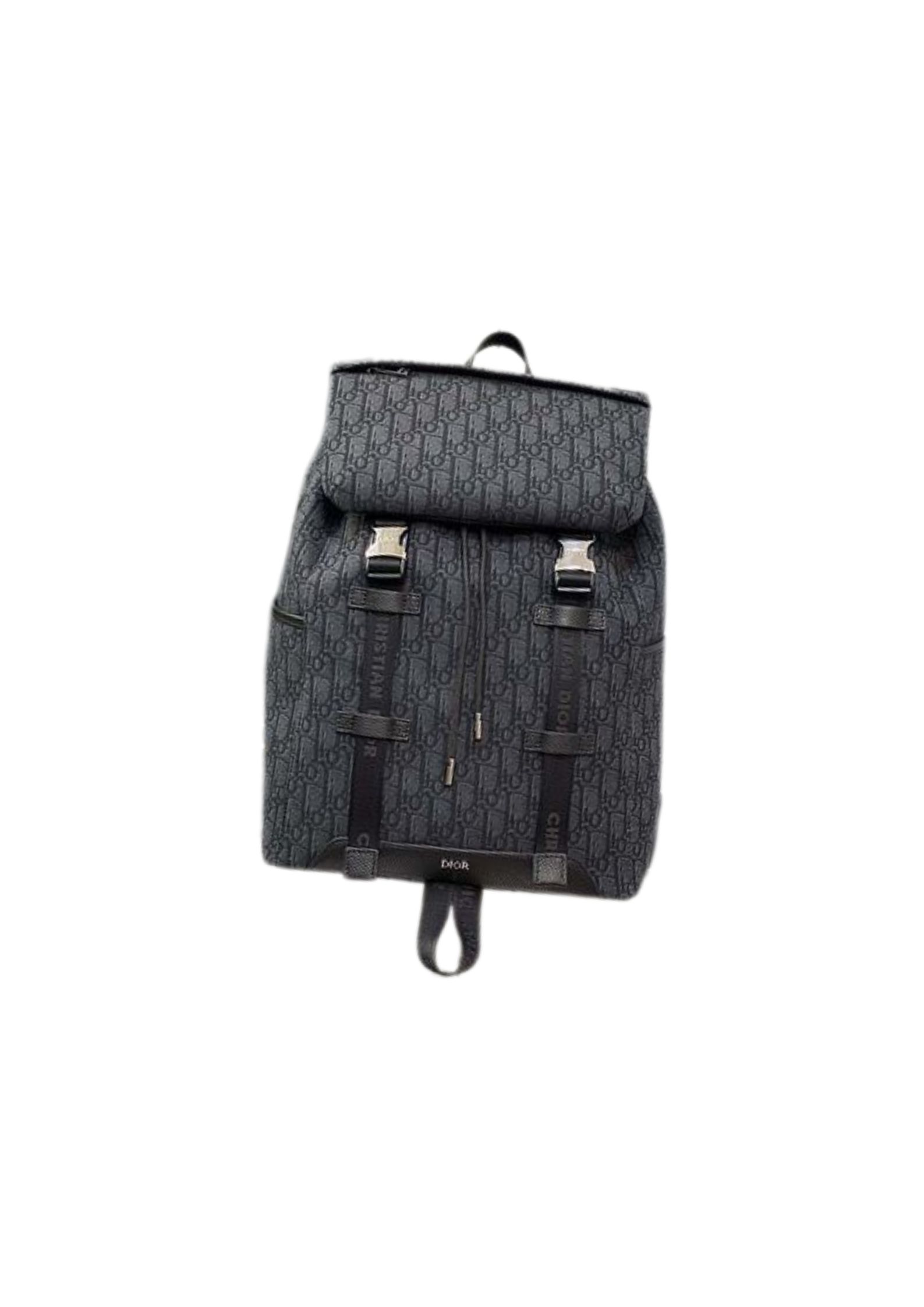 Christian Dior Hit The Road Backpack Black/White For Men 16.7 in/42.5 cm