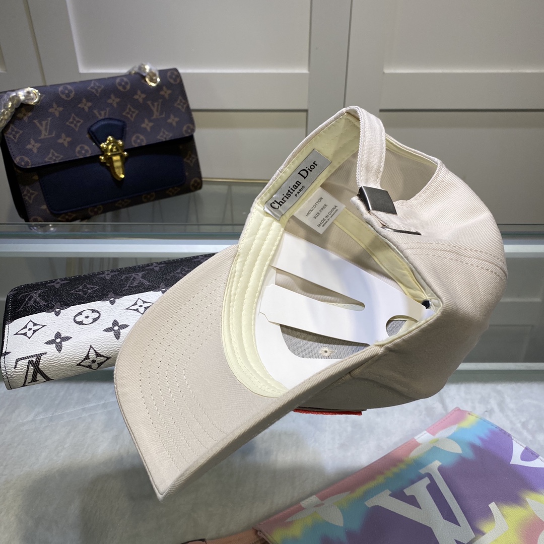 Christian Dior Jack Dior Baseball Cap In Beige