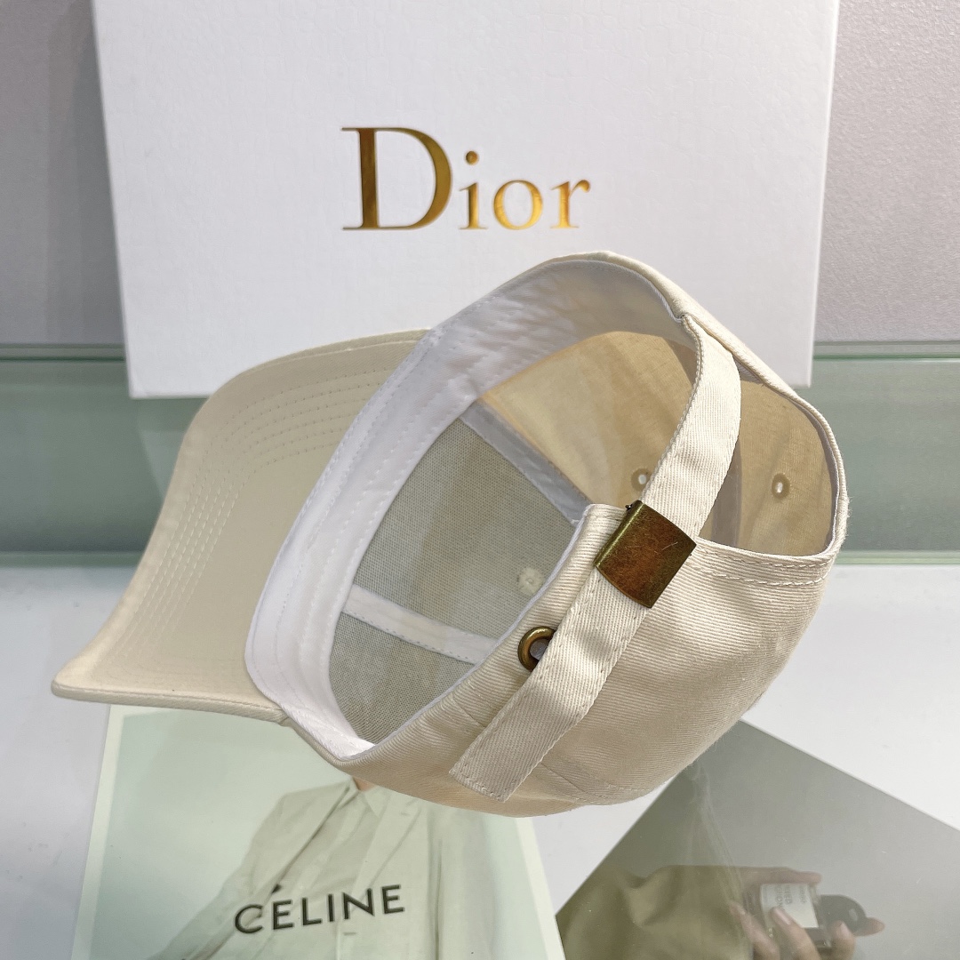 Christian Dior Jack Dior Baseball Cap In Beige