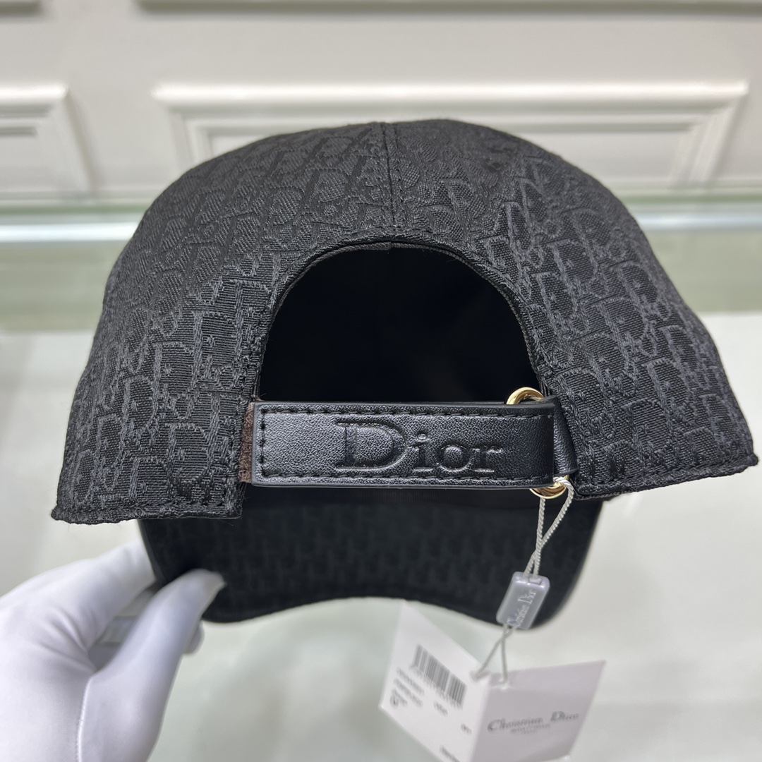Christian Dior Jack Dior Baseball Cap In Black