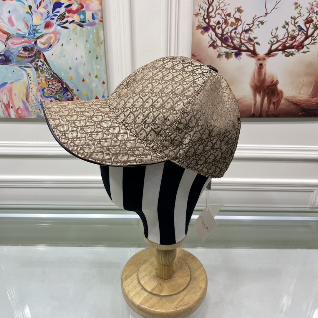 Christian Dior Jack Dior Baseball Cap In Brown