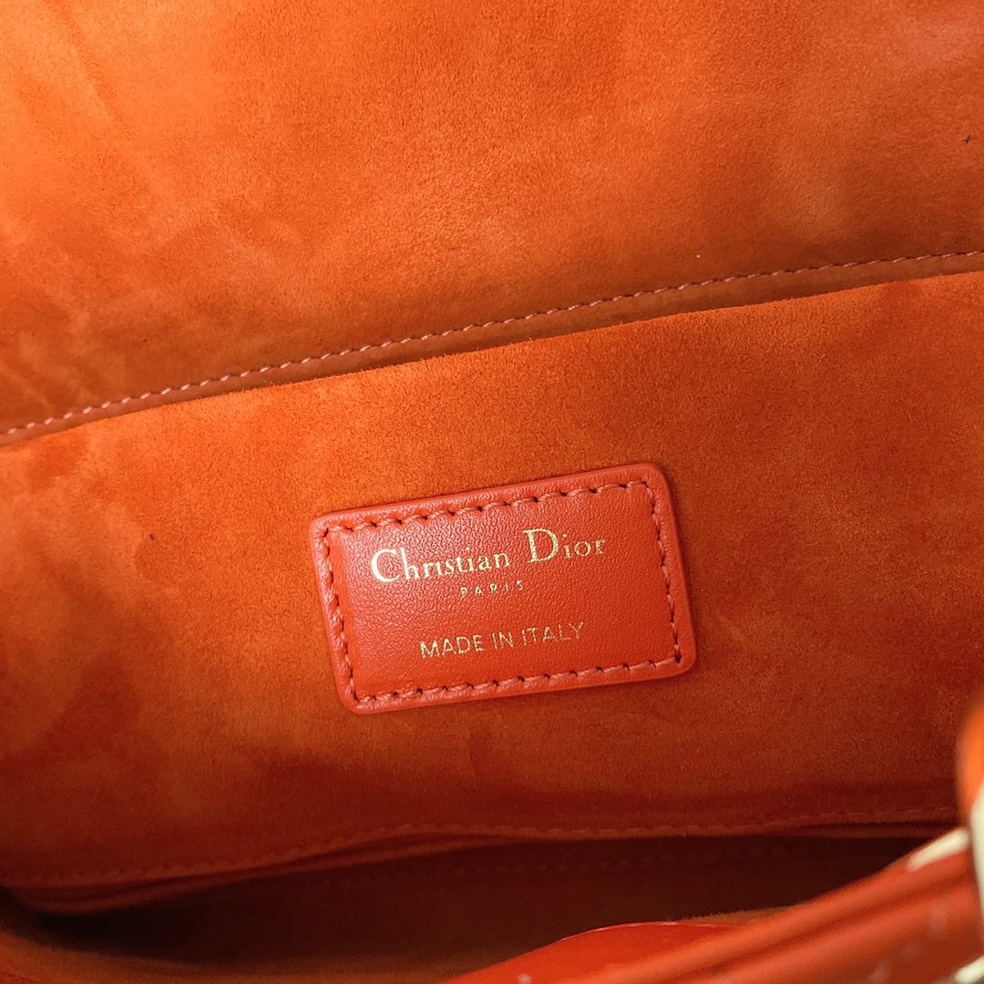 Christian Dior Lady D-Joy Bag, Orange, For Women Women’s Handbags, 26cm CD