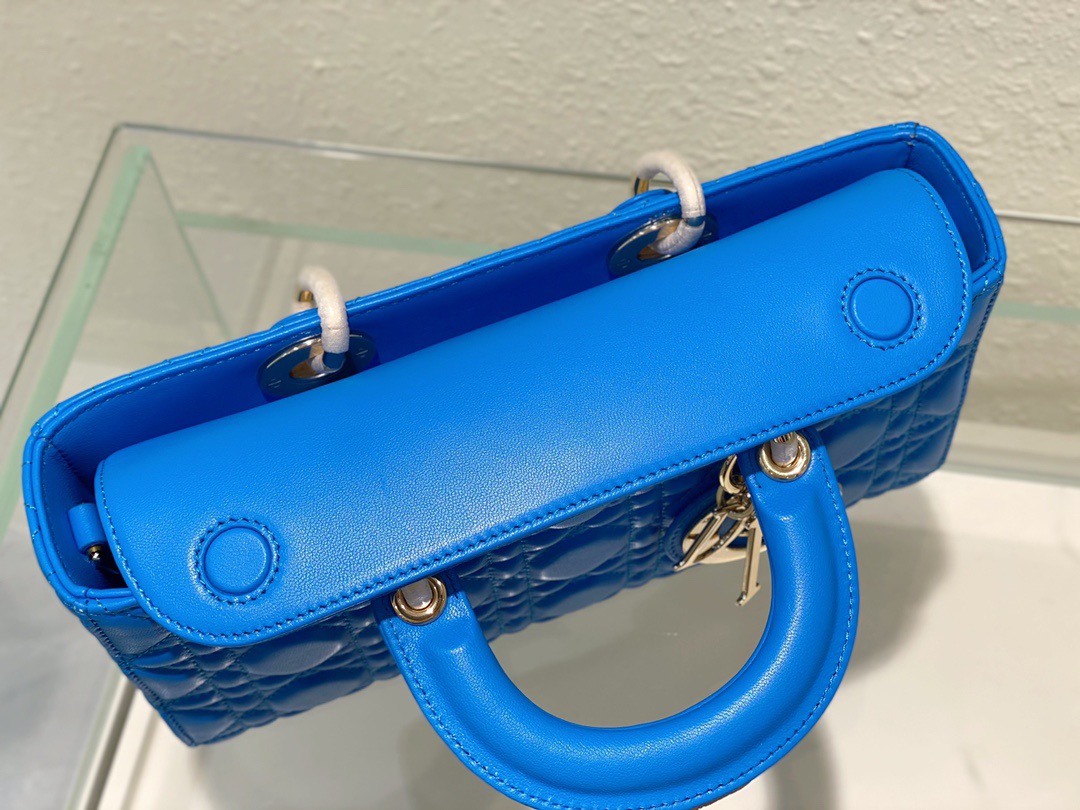 Christian Dior Lady D-Joy Bag Blue, For Women, Women’s Handbags 26cm/10in CD