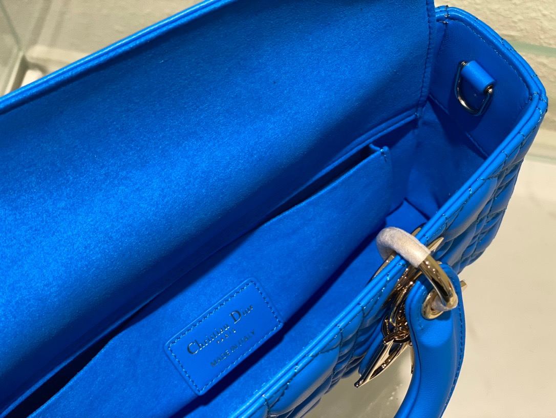 Christian Dior Lady D-Joy Bag Blue, For Women, Women’s Handbags 26cm/10in CD