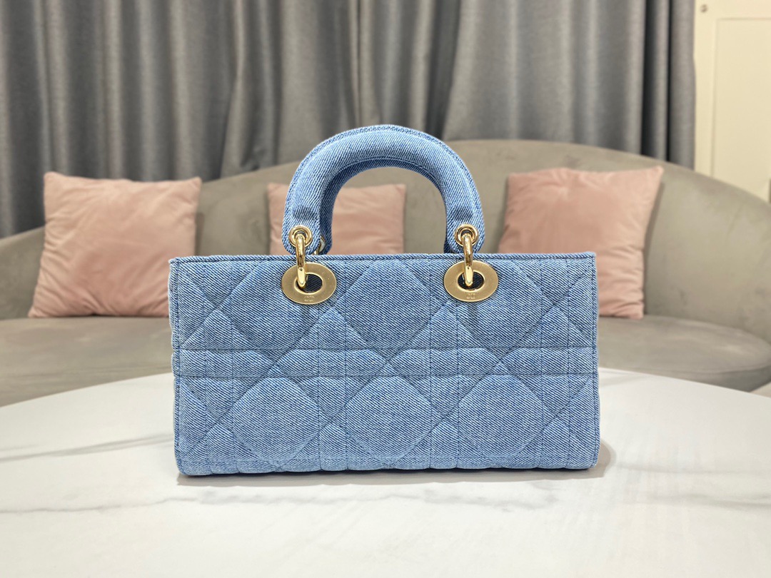 Christian Dior Lady D-Joy Bag Blue, For Women, Women’s Handbags 26cm/10in CDWTJA_