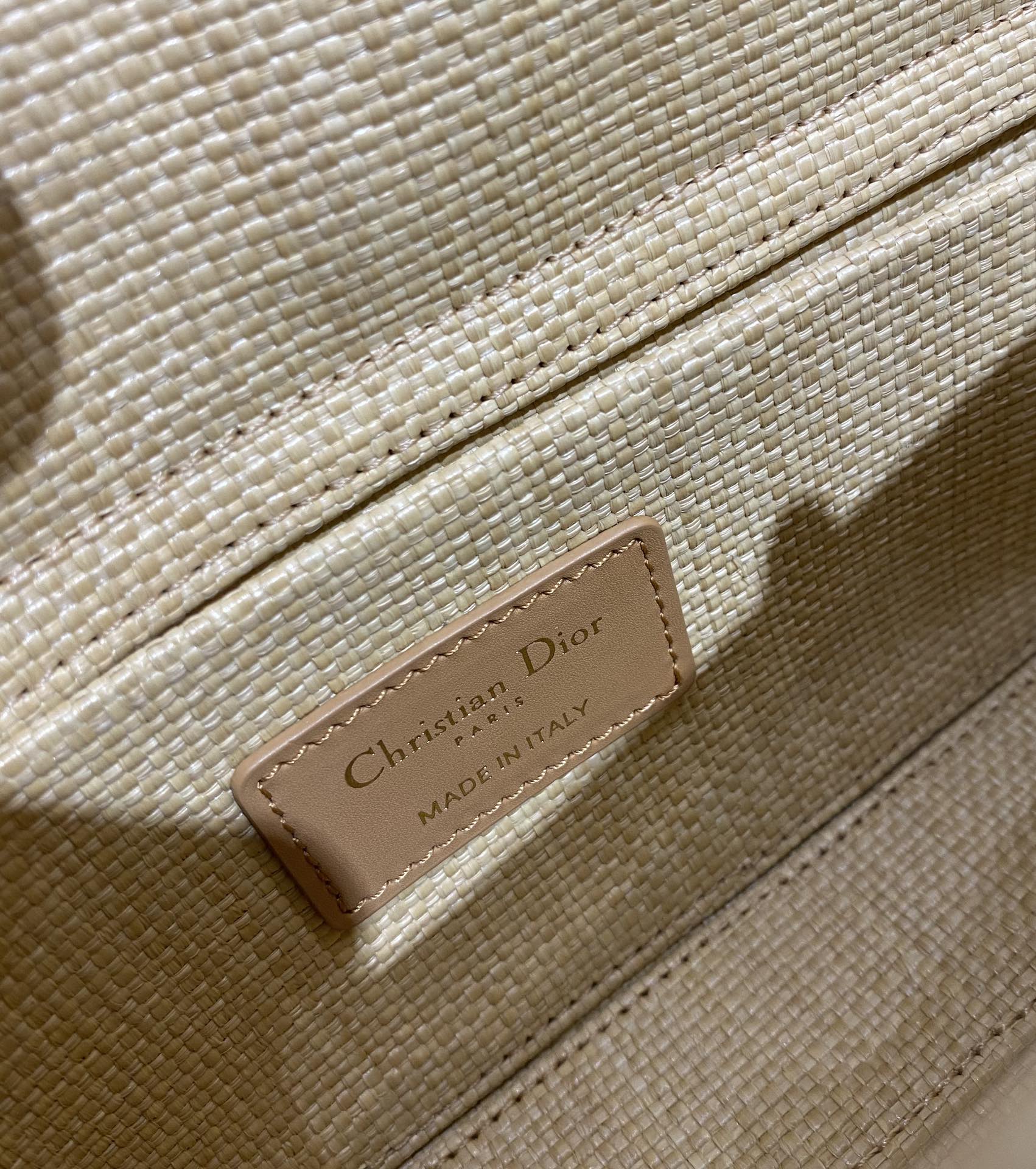 Christian Dior Lady D-Joy Bag Natural Cannage Raffia, Brown, For Women Women’s Handbags, 26cm CDOMBD_