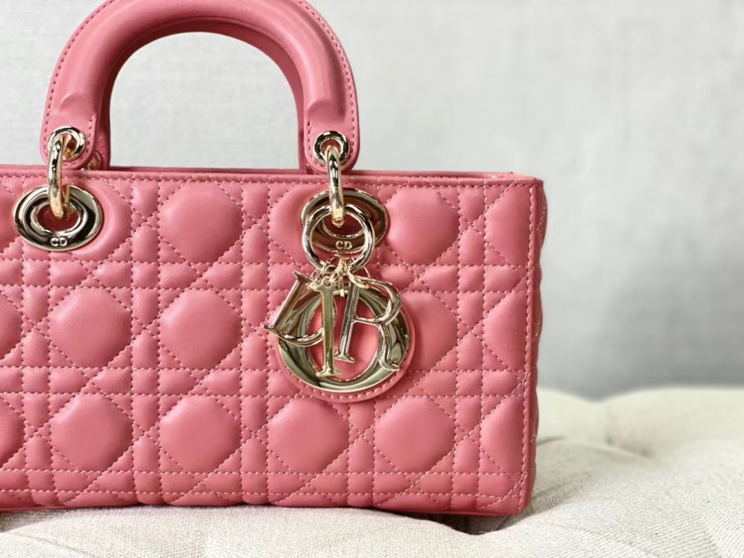 Christian Dior Lady D-Joy Bag Pink, For Women Women’s Handbags, 26cm CD