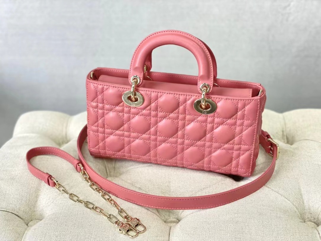 Christian Dior Lady D-Joy Bag Pink, For Women Women’s Handbags, 26cm CD