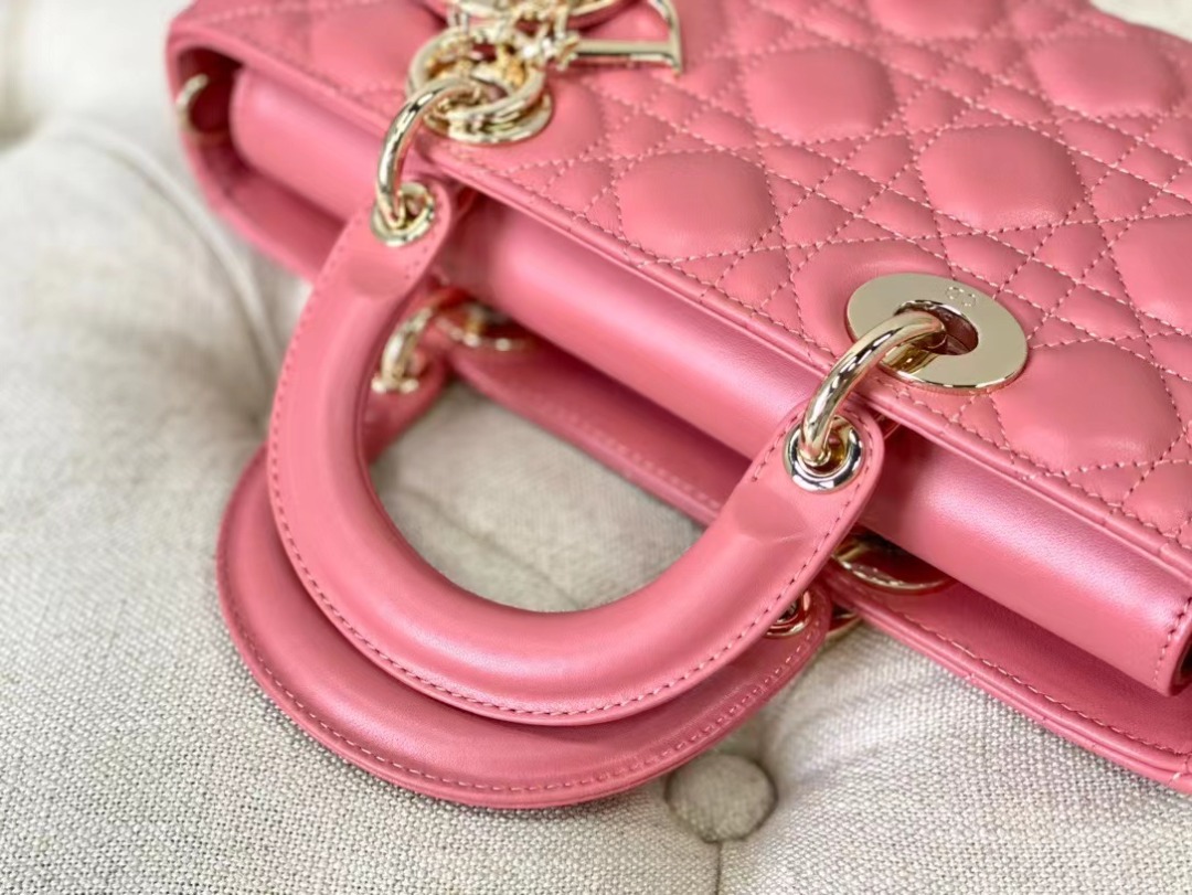 Christian Dior Lady D-Joy Bag Pink, For Women Women’s Handbags, 26cm CD