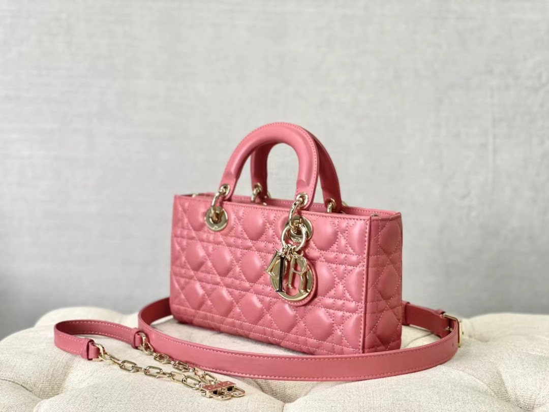 Christian Dior Lady D-Joy Bag Pink, For Women Women’s Handbags, 26cm CD
