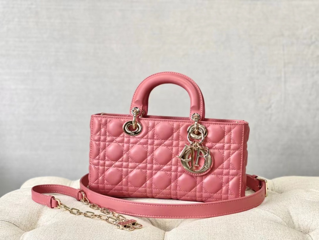 Christian Dior Lady D-Joy Bag Pink, For Women Women’s Handbags, 26cm CD