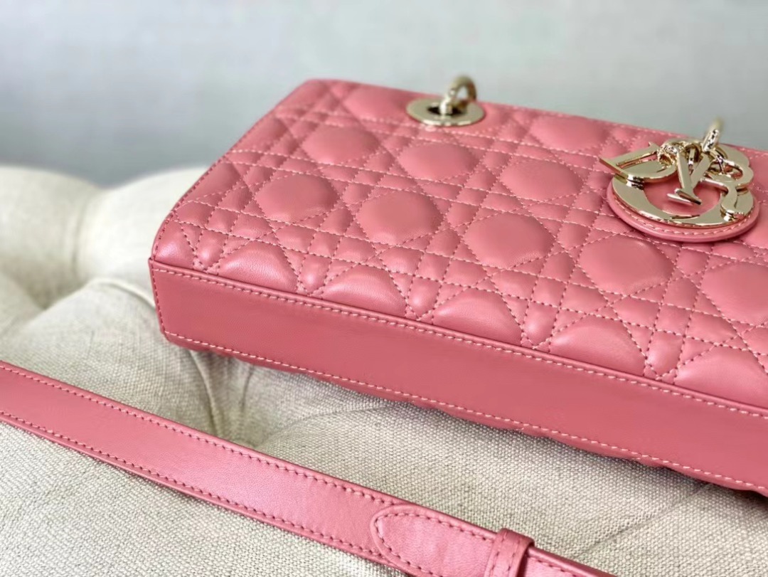 Christian Dior Lady D-Joy Bag Pink, For Women Women’s Handbags, 26cm CD