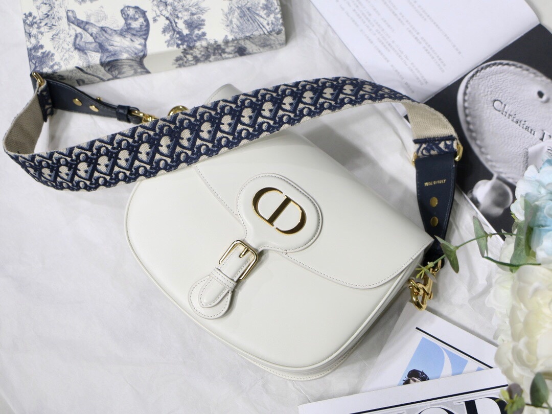 Christian Dior Large Bobby Bag White For Women 10.5in/27cm CDUMOB_