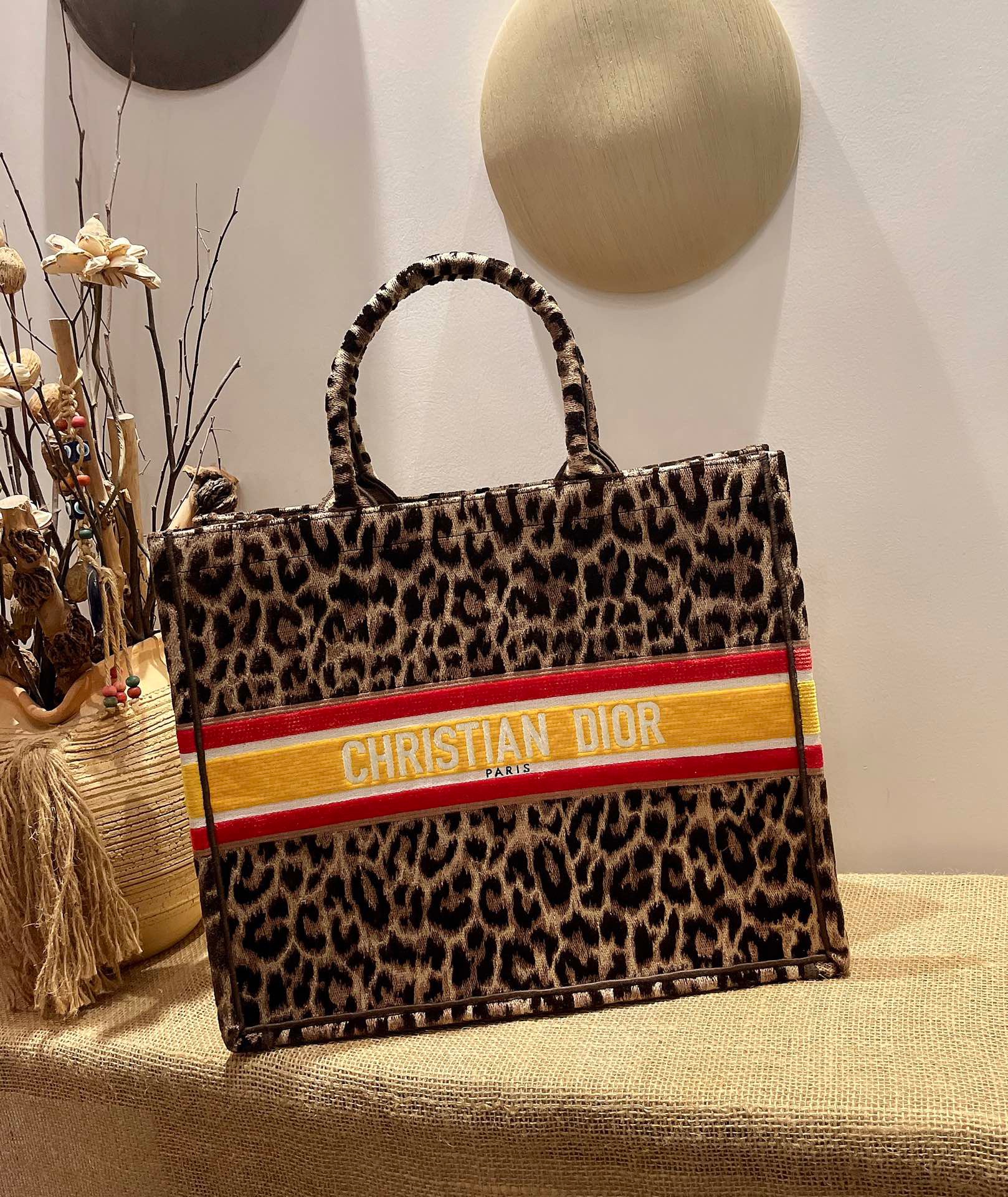 Christian Dior Large Dior Book Tote Begie Multicolor , For Women, Women’s Handbags 16.5in/42cm CD