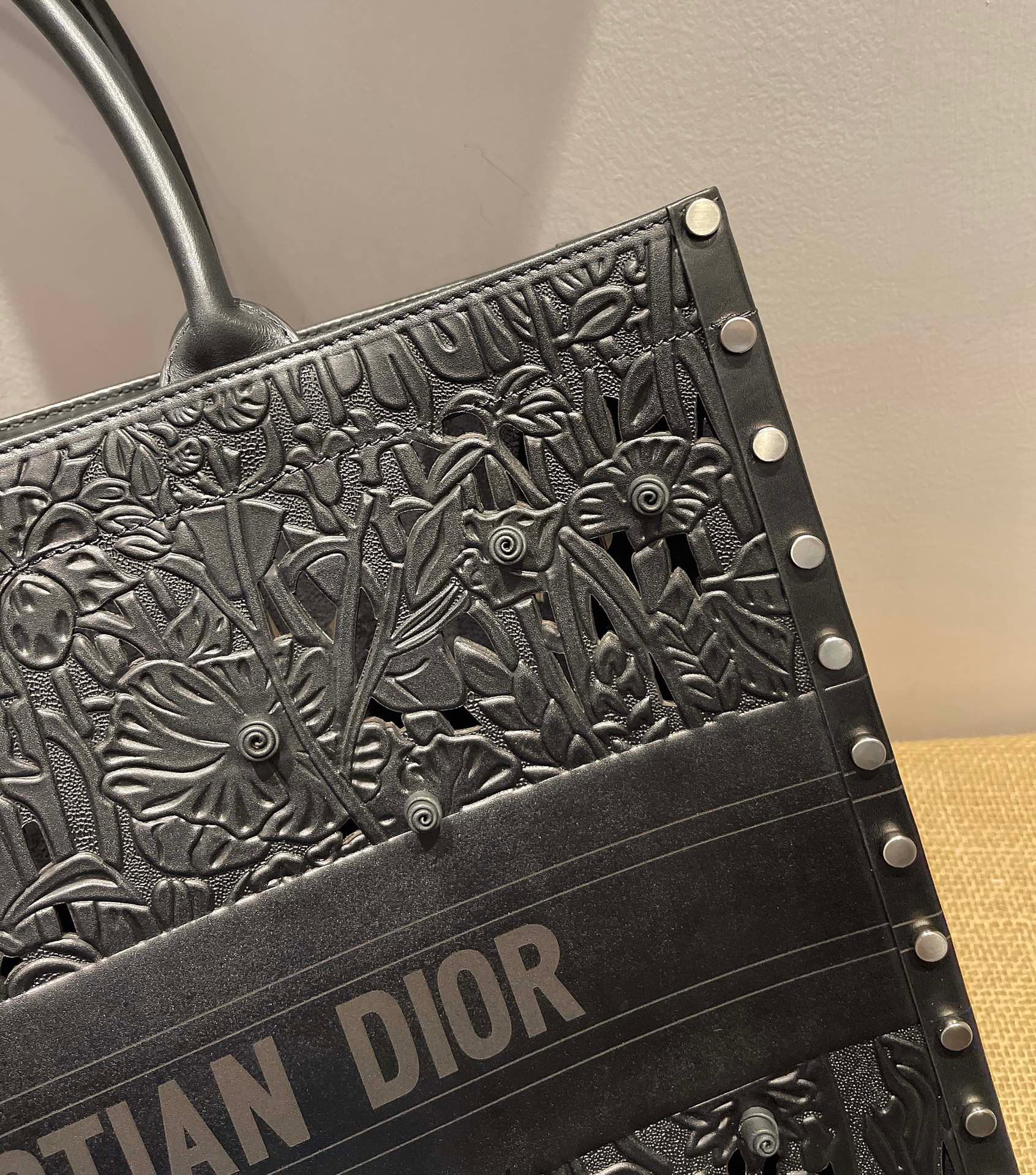 Christian Dior Large Dior Book Tote Black, For Women, Women’s Handbags 16.5in/42cm CD
