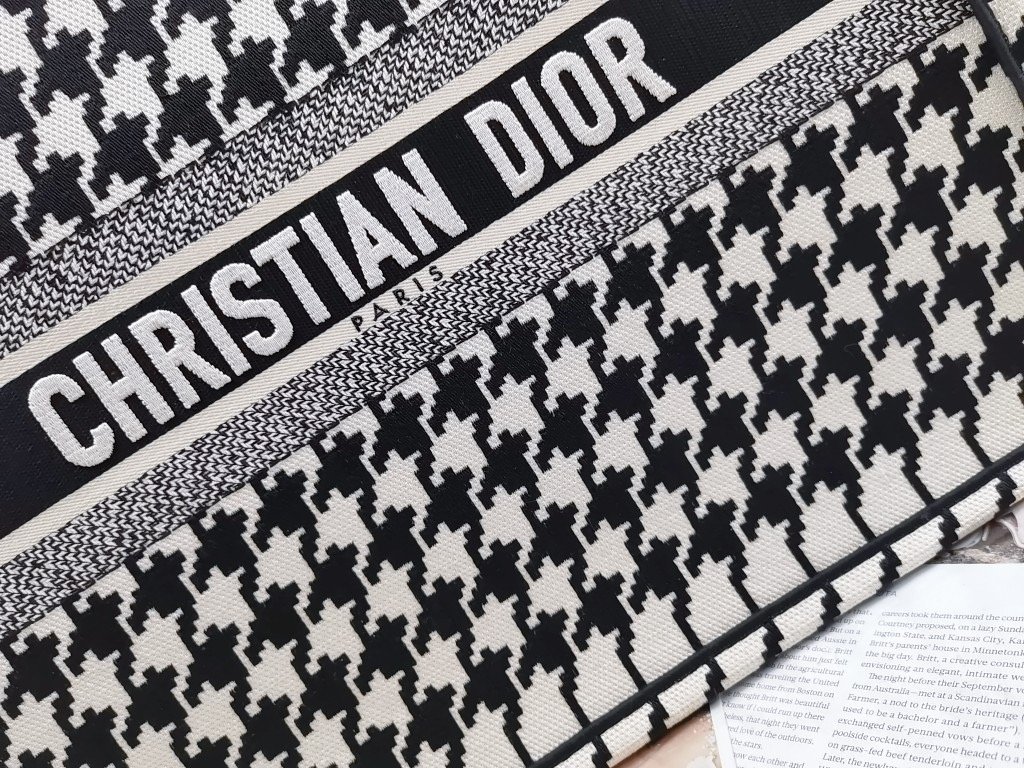 Christian Dior Large Dior Book Tote Black, For Women, Women’s Handbags 16.5in/42cm CD