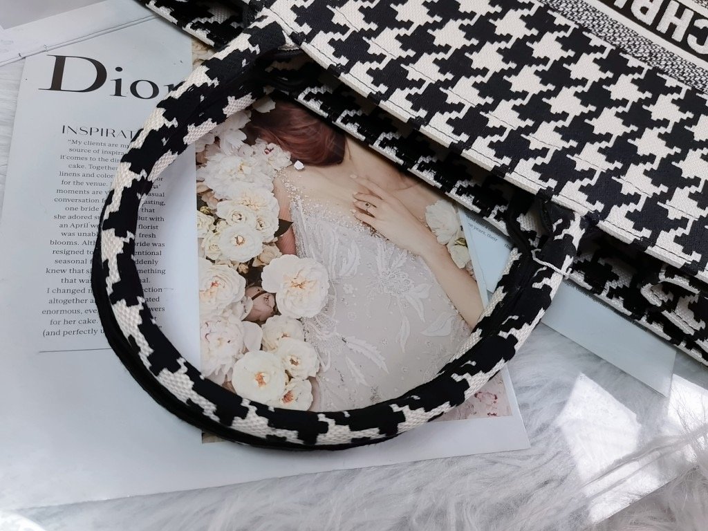 Christian Dior Large Dior Book Tote Black, For Women, Women’s Handbags 16.5in/42cm CD