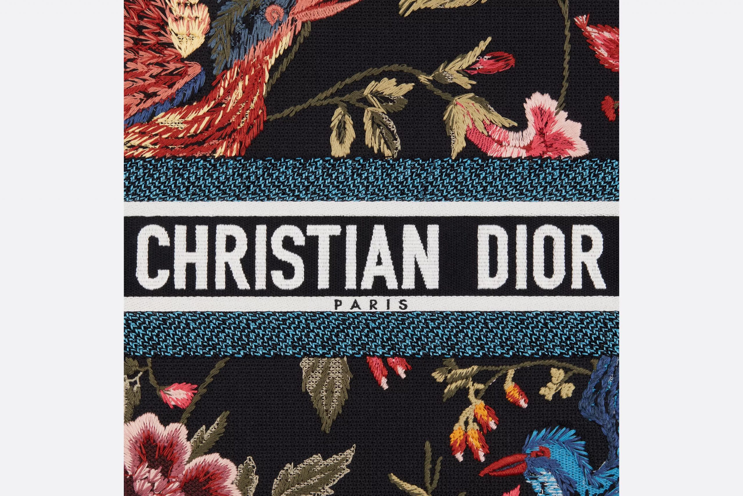 Christian Dior Large Dior Book Tote Black Multicolor For WomenZEAO_M911 42cm/16.5 inch