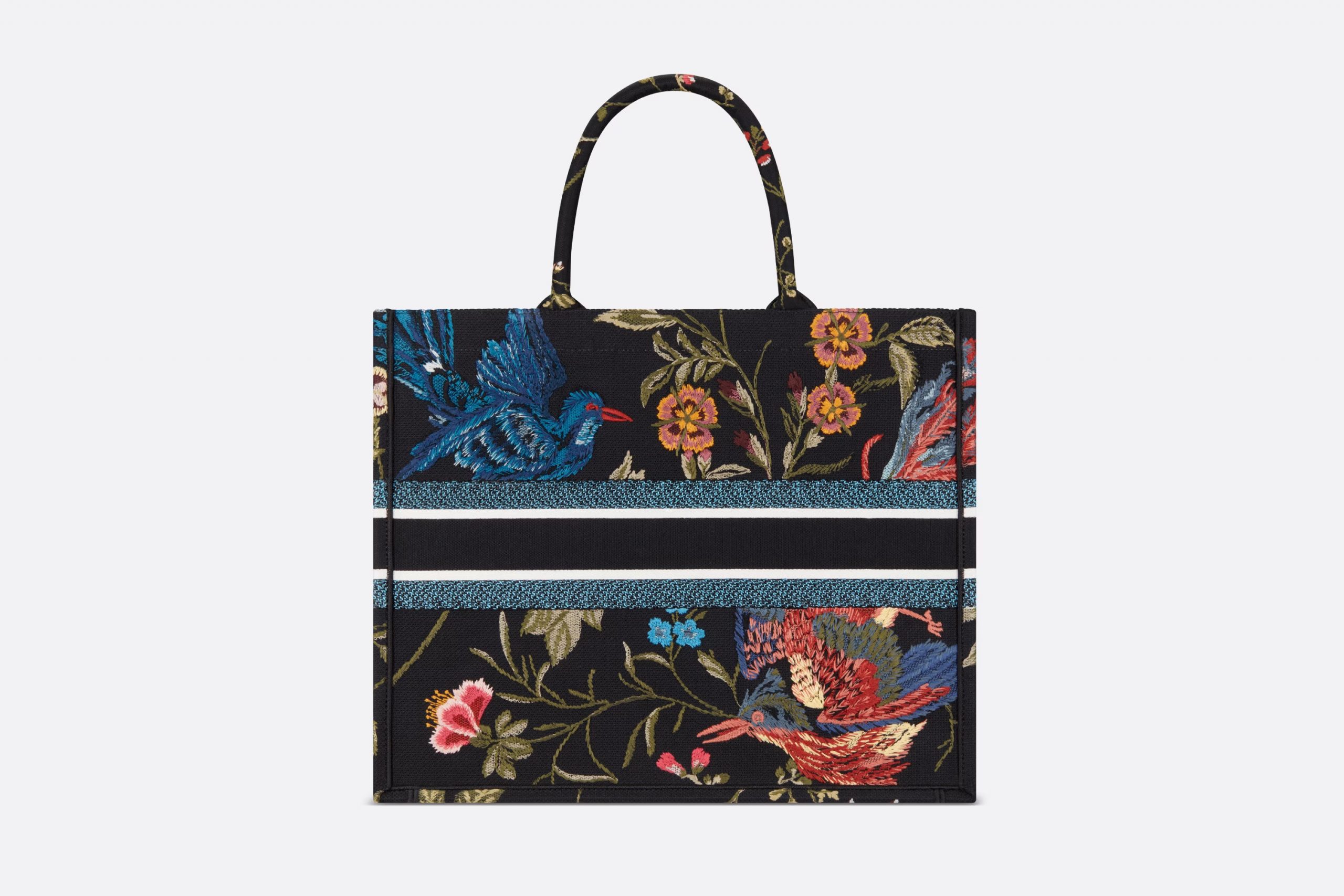 Christian Dior Large Dior Book Tote Black Multicolor For WomenZEAO_M911 42cm/16.5 inch