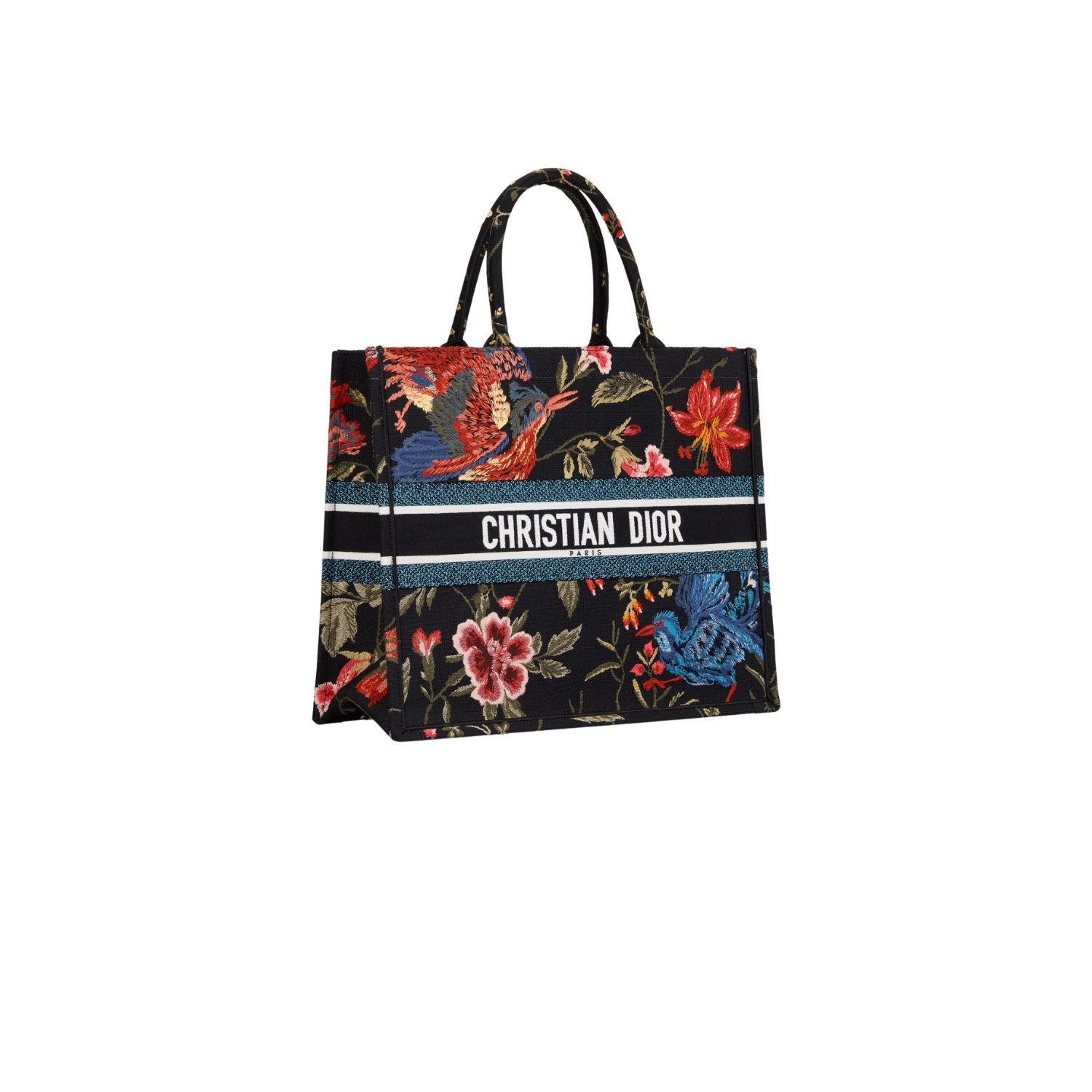 Christian Dior Large Dior Book Tote Black Multicolor For WomenZEAO_M911 42cm/16.5 inch