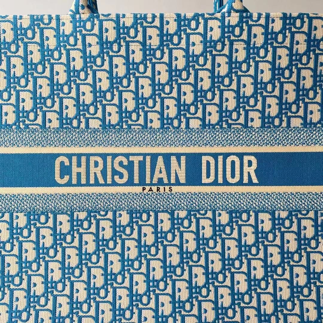 Christian Dior Large Dior Book Tote Blue, For Women, Women’s Handbags 16.5in/42cm CD