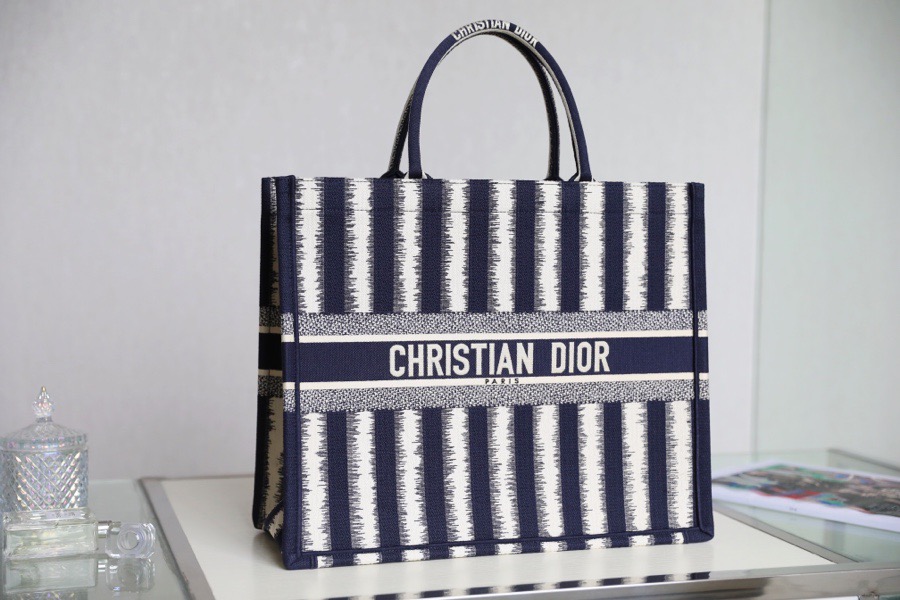 Christian Dior Large Dior Book Tote Blue, For Women, Women’s Handbags 16.5in/42cm CD