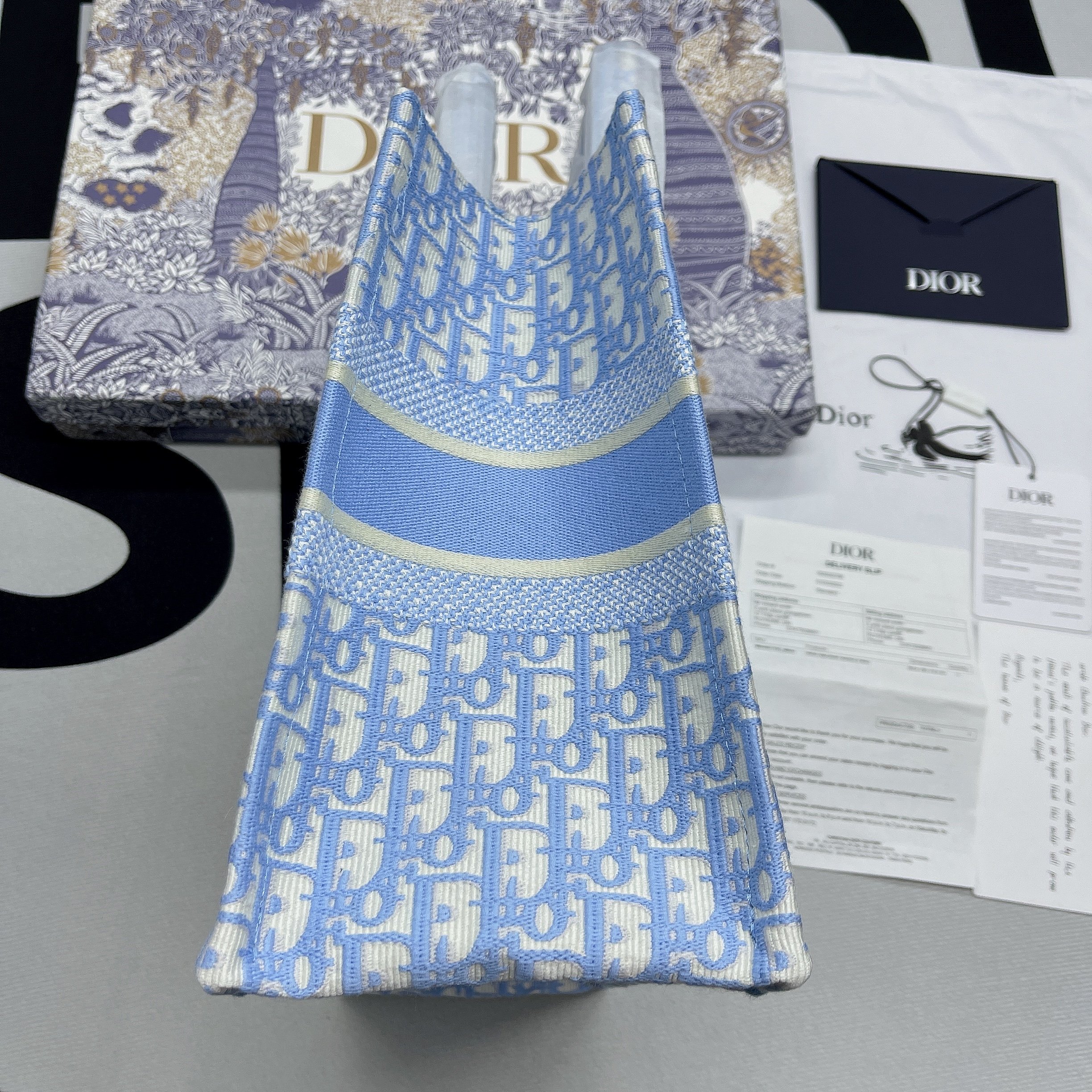Christian Dior Large Dior Book Tote Blue, For Women, Women’s Handbags 16.5in/42cm CD