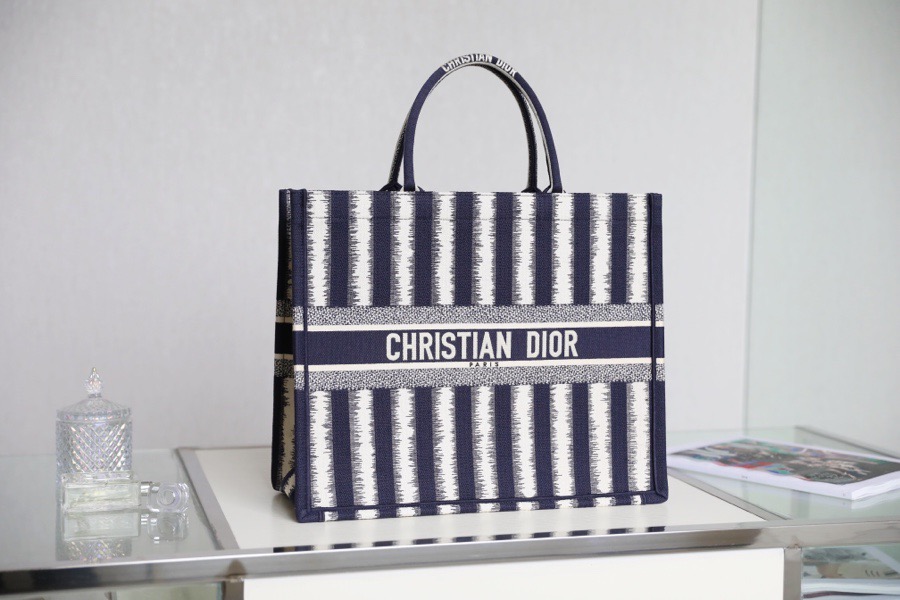 Christian Dior Large Dior Book Tote Blue, For Women, Women’s Handbags 16.5in/42cm CD