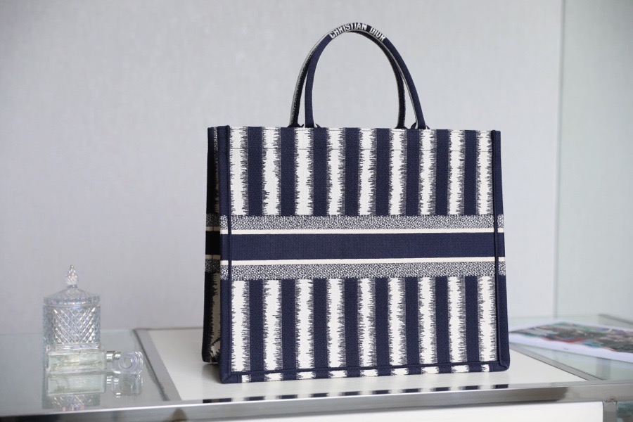 Christian Dior Large Dior Book Tote Blue, For Women, Women’s Handbags 16.5in/42cm CD