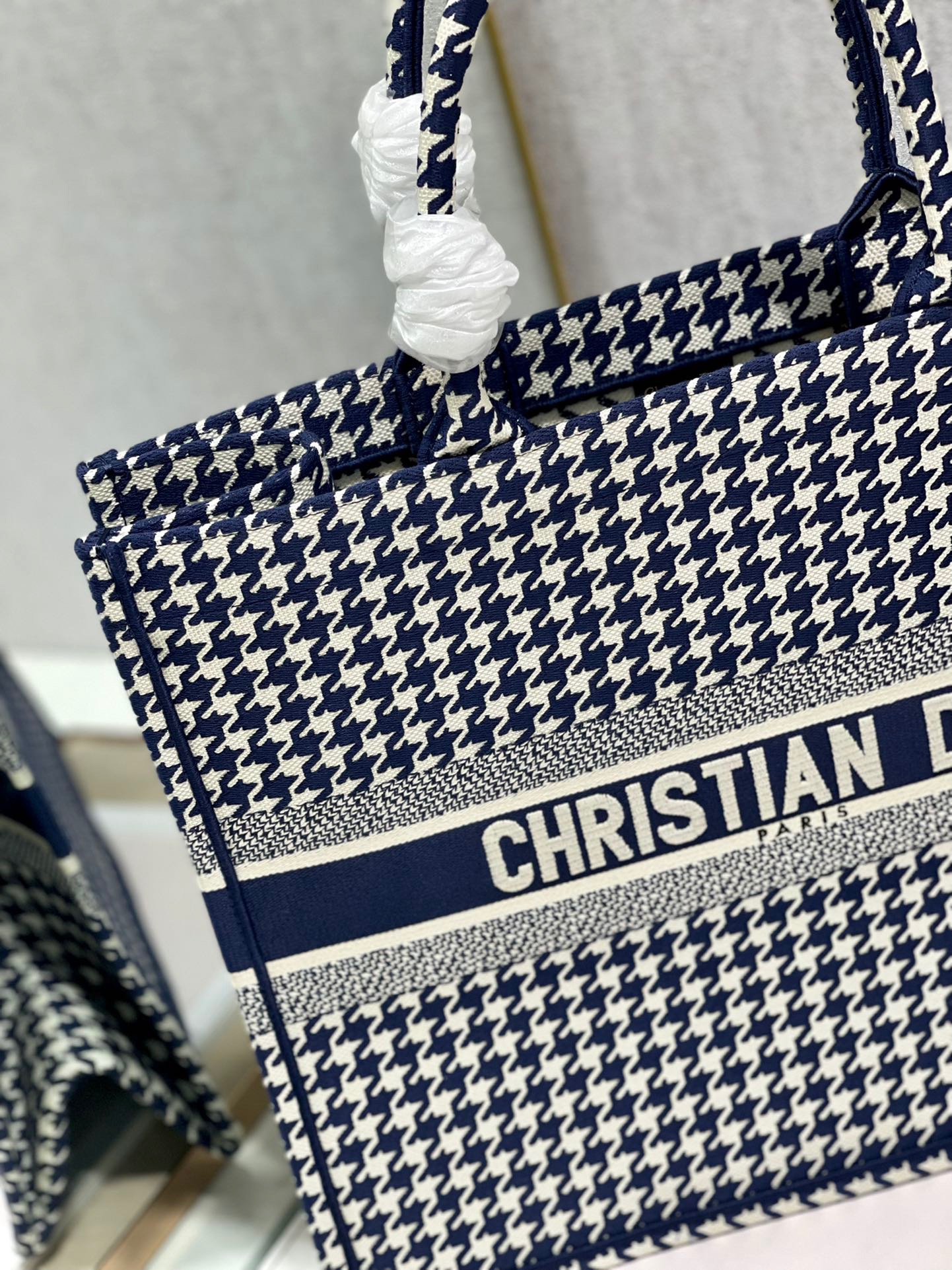 Christian Dior Large Dior Book Tote Blue And White, For Women, Women’s Handbags 16.5in/42cm CD