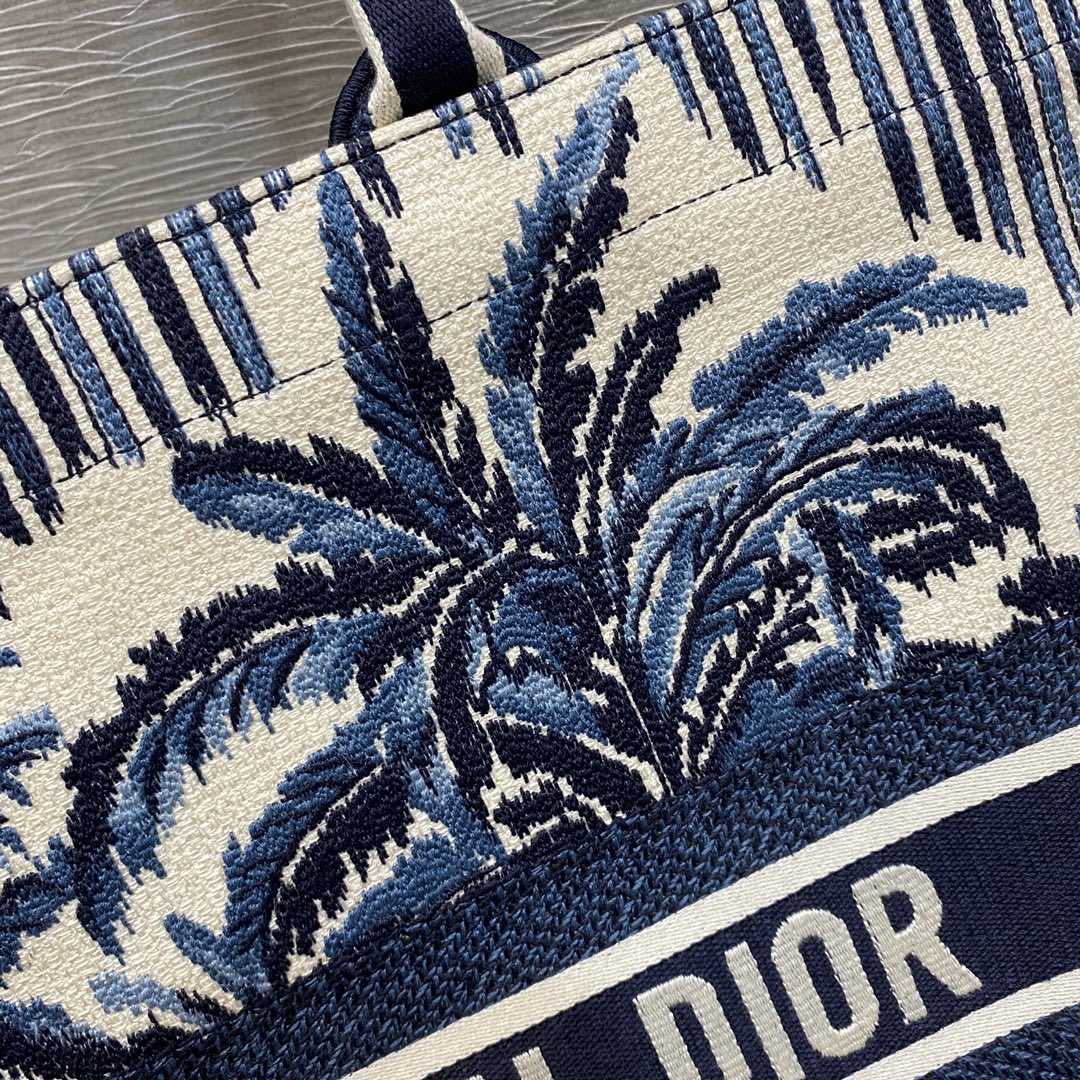 Christian Dior Large Dior Book Tote Blue For Women 16.5in/42cm CDZRIW